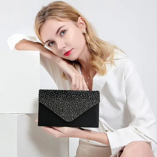 Vista 3 de BBjinronjy Clutch Purse for Women Evening Bags for Women Formal Wedding Party Cocktail Prom Crossbody Purse Evening Handbags