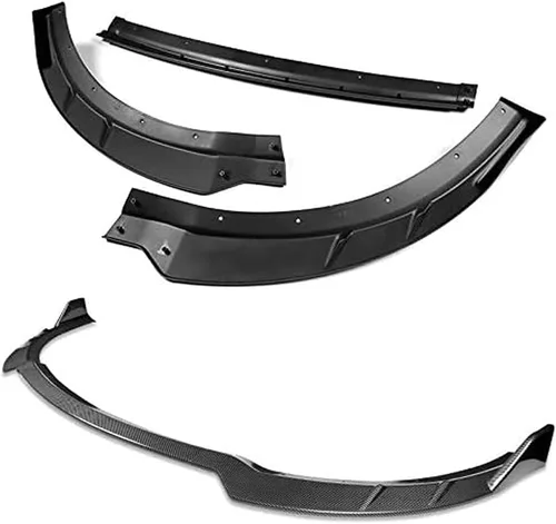 Vista 2 de PU/531/PCF RA-StyleCarbon Fiber Print Front Bumper Body Kit Lip 3PCS Compaitble con cargador 2015-2021