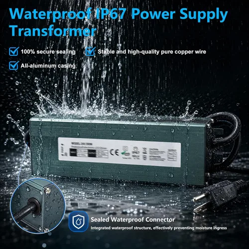 Vista 4 de conductor de 12V 250W LED, transformador impermeable de la fuente de 1 paquete de 12 V 250 W