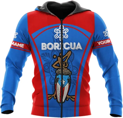 Vista 8 de AOVL - Camisetas con nombre personalizado de Puerto Rico en 3D, camiseta de bandera de Puerto Rico para hombres y mujeres, S-5XL con bandera