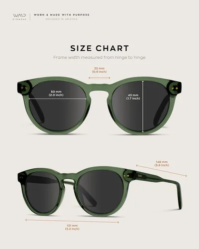 Vista 5 de WearMe Pro Gafas de sol polarizadas clásicas redondas retro para mujer