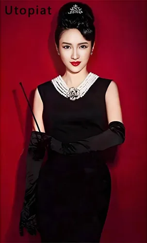 Vista 8 de Audrey Style Vintage Extendable Cigarette Holder - Long Extendable Cigarette Holder for Women 1920s Costume Cosplay