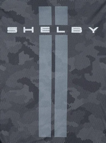 Vista 2 de Shelby Camo - Camiseta con diseño de fibra de carbono, tela que absorbe la humedad