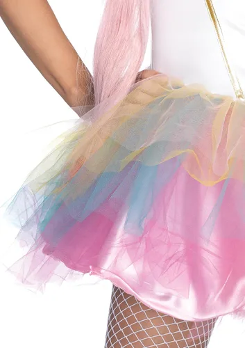 Vista 6 de Leg Avenue Disfraz de unicornio de fantasía para mujer de 2 piezas