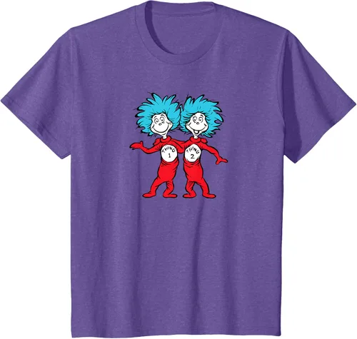 Vista 64 de Dr. Seuss Thing 1 Thing 2 Buddies - Camiseta Negro