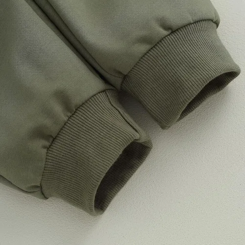 Vista 7 de Maemukilabe Toddler Baby Boy Hoodie Sweatpants Set Solid Long Sleeve Pullover Hooded Sweatshirt Jogger Fall Winter Outfits
