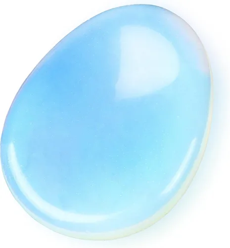 Vista 16 de Artistone Cristal de amatista para el pulgar, cristales curativos tallados, piedras de palma de bolsillo para ansiedad, alivio del estrés, meditación