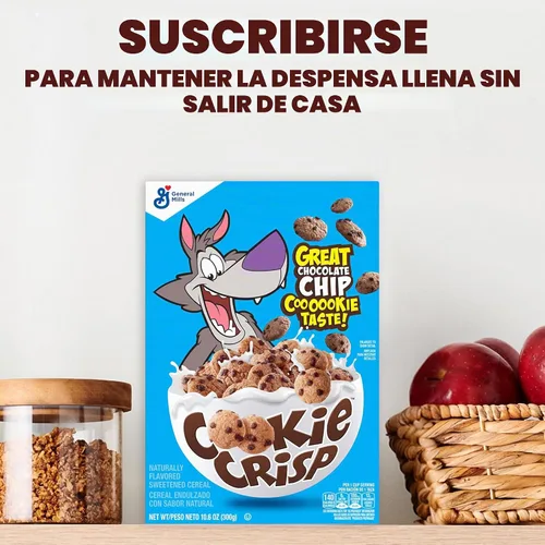 Vista 9 de Cereal para el Desayuno Cookie Crisp, Sabor a Galleta con Trocitos de Chocolate, Hecho con Grano Integral, 10.6 oz