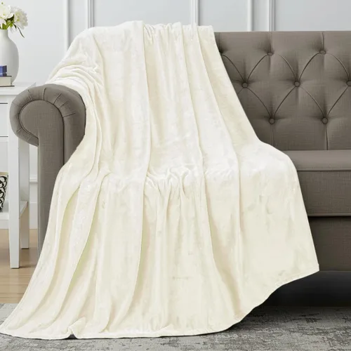 Vista 63 de Utopia Bedding - Manta de vellón de lujo, mullida, antiestática; manta de suave microfibra de 8.8 oz/yd² (300 g/m²) para sofá y cama; tamaño Gris