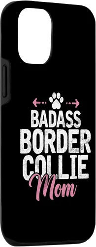 Vista 3 de Funda para iPhone 15 Badass Border Collie Mom