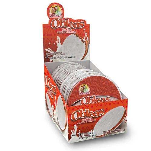 Vista 6 de Las Sevillanas Mini Obleas Cajeta Dulce De Leche Bocadillo de oblea mexicana 7.05 oz