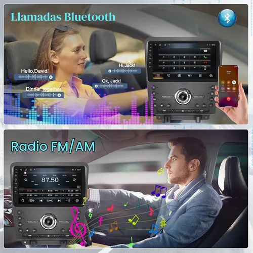 Vista 5 de Kit de actualización de radio de coche para Ford Edge 2010 2011 2012 2013 2014, inalámbrico CarPlay Android Auto, 2 GB+32 GB 8 Core sistema estéreo