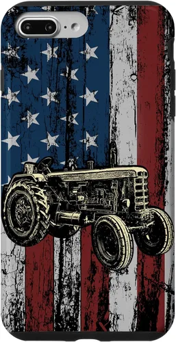 Vista 12 de Patriotic Tractor American Flag Tractor Farm Gift Farmer Case for iPhone 17