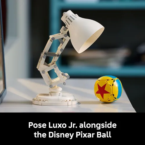 Vista 5 de LEGO Ideas Disney Pixar Luxo Jr. - Juego de decoración de habitación y construcción para adultos - Decoración de oficina y escritorio para mujeres
