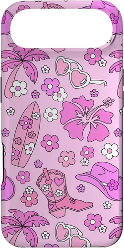 Vista 26 de iPhone 16 Coastal Cowgirl Estética Rosa Cowgirl Hat Cowboy Boots Boho Case