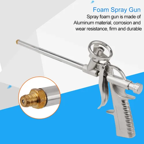 Vista 6 de Uds espuma expandible pistola de pulverización sellador dispensación PU herramienta aplicador aislante gran cosas aplicador de espuma Insulg 3.94 X