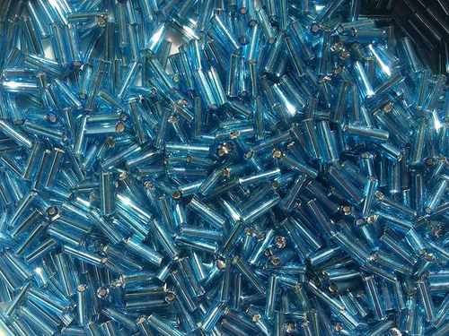 Vista 12 de Cuentas de corneta checa 40 gr / 1.4 oz Tubo de vidrio tamaño #3 0.276 in (mezcla surtida)