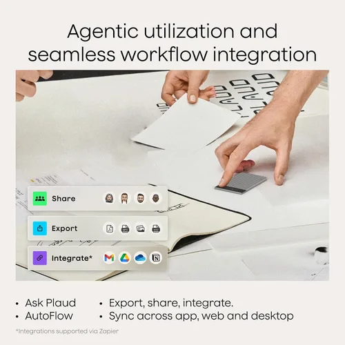 Vista 7 de Plaud Grabadora de voz Note Pro AI Transcribir y resumir para llamadas de Plateado