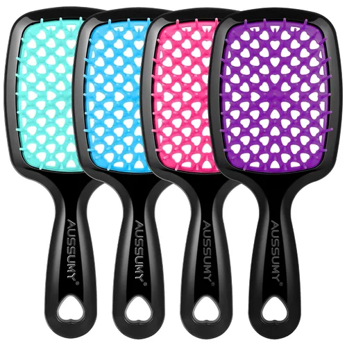 Vista 10 de 2 Pack Cepillo para Desenredar con Ventilación - Cepillo Desenredante con Cerdas Suave para Cabello Sin Enredos - Ideal para Cabello Natural