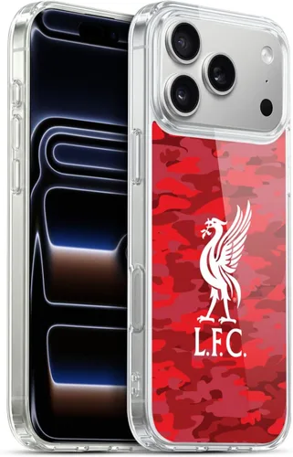 Vista 246 de Head Case Designs Funda de gel con licencia oficial del Liverpool Football Club Away Colourways Crest Camou [protección de grado militar] compatible