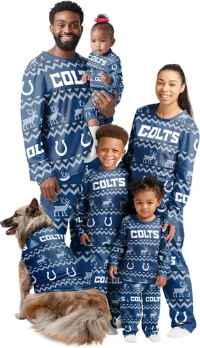 Vista 36 de FOCO NFL womens Nfl Team Ugly Pattern Matching Set Family Holiday Pajamas