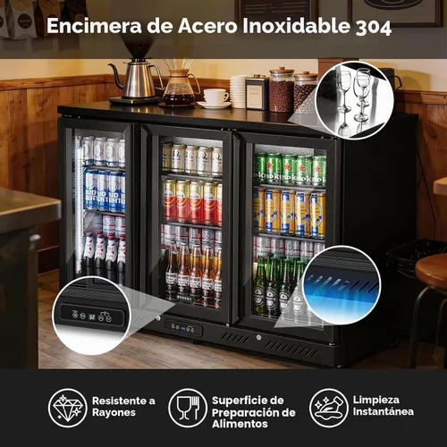 Vista 4 de BODEGA BODEGACOOLER - Enfriador de bar comercial con 3 puertas de cristal
