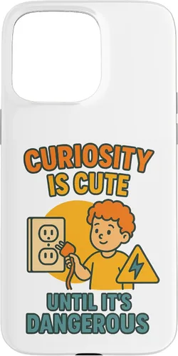 Vista 31 de Curiousity is Cute Workplace & Home Safety Awareness Gift Case for iPhone 16