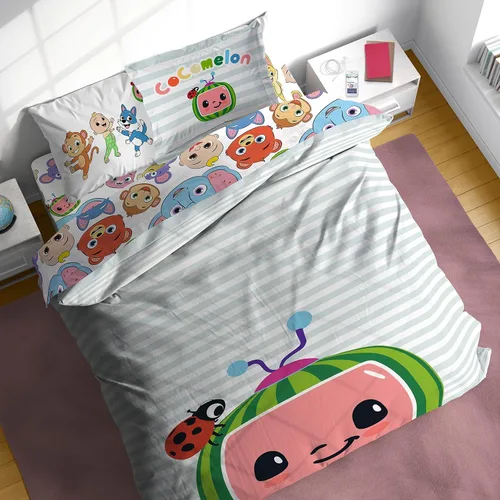 Vista 28 de Juego de edredón para niños Sunny Side Up incluye sábanas y fundas de almohada - Juego de cama suave y acogedor para una decoración elegante
