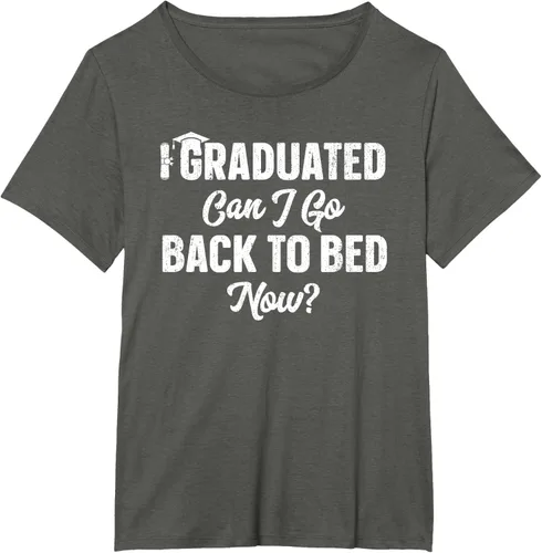 Vista 93 de Graduation Gift For Her Camiseta I Graduated Can I Go Back To Bed Now, Negro
