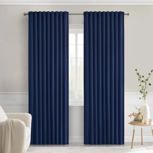 Vista 83 de MIULEE Cortinas opacas con pestaña trasera de 63 pulgadas de largo, juego de 2 paneles para sala de estar, dormitorio, privacidad, bolsillo