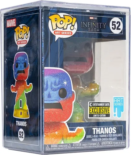 Vista 4 de Funko Marvel Infinity Saga Thanos Art Series Pop! Figura de vinilo con pop premium! Protector Entertainment Earth Exclusivo
