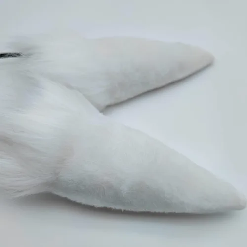 Vista 9 de Faylay Diadema artificial de conejo de peluche con diadema de conejo