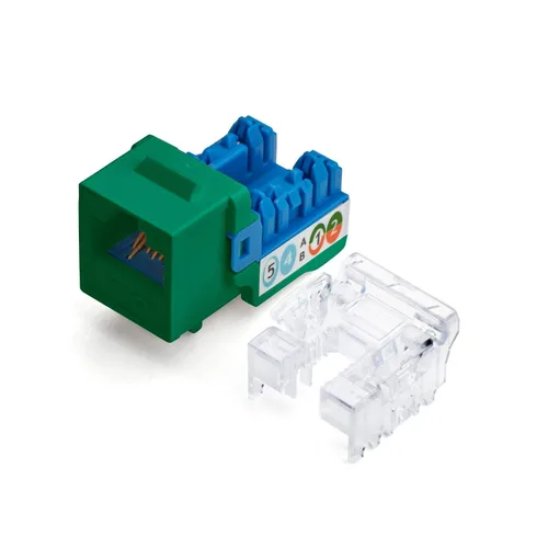 Vista 12 de TRUE CABLE Conector Keystone Cat5e, sin blindaje (UTP), perforado de 90 grados, PoE++ (4PPoE) 100W, certificación UL, verificado ETL, certificado