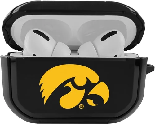 Vista 32 de Funda negra duradera para Apple AirPods Pro (1ª/2ª generación) con mosquetón - Alabama Crimson Tide