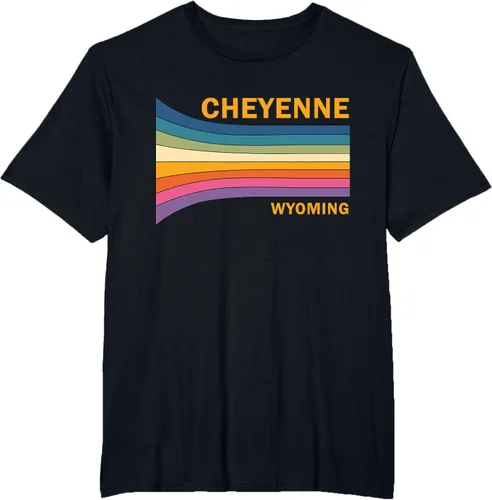 Vista 36 de Retro Vintage 70s Cheyenne Wyoming camiseta