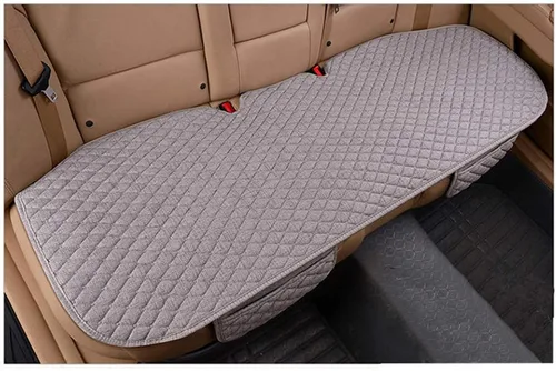Vista 13 de Funda de cojín para asiento de automóvil con bolsillo pequeño, ajuste universal, tela acolchada, alfombrilla transpirable para conducción, 2