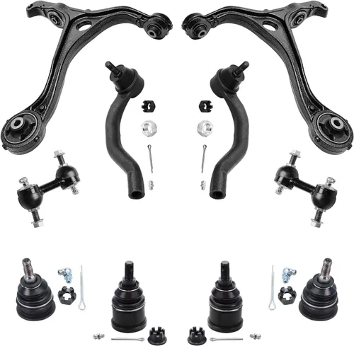 Vista 18 de Detroit Axle - Kit de suspensión delantera de 10 piezas para Jeep 2002-2004