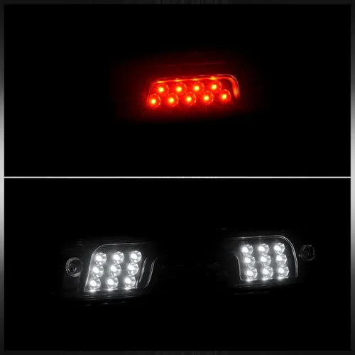Vista 7 de AJP Distributors Trasero LED 3RD tercera luz de freno de montaje alto centro de techo trasero de carga lámpara de carga barra de montaje Carcasa