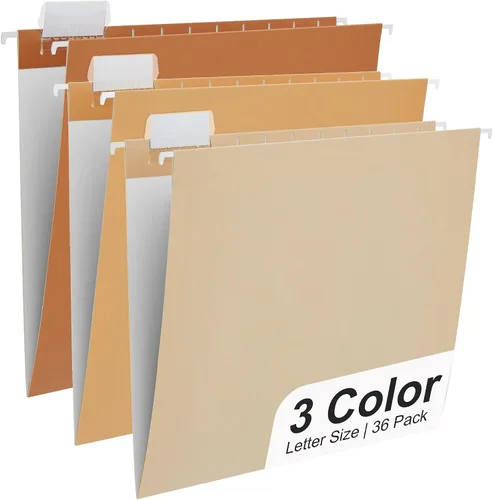Vista 10 de Y YOMA Paquete de 6 Carpetas Colgantes con Degradado Tamaño Carta Carpetas Colgantes Decorativas Bonita Carpeta Organizadora para Gabinete