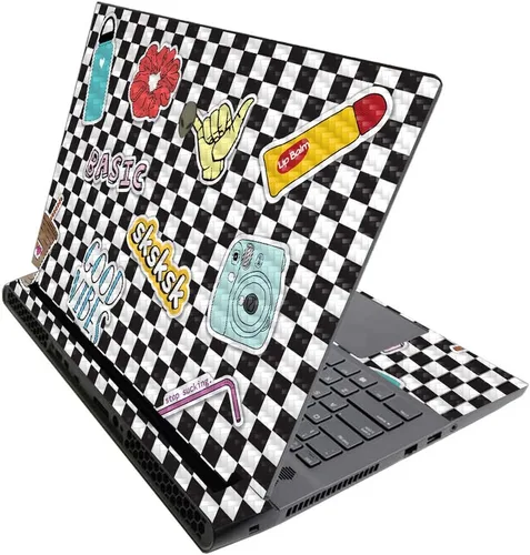 Vista 730 de MightySkins - Skin brillante con purpurina para Alienware M17 R3 (2020) y M17 R4 (2021) - Diversión de los años 90 Acabado duradero con purpurina
