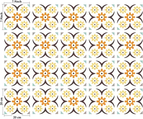 Vista 35 de Azulejos Adhesivos Despegar y Pegar Estilo Azulejo Español Portugués para Salpicadero Juego de 20 piezas (3.9_B)