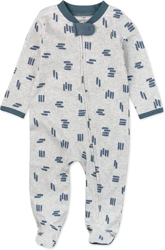 Vista 8 de HonestBaby Baby-Boys Classics Sleep & Play Footed One-piece Pajama Sleeper 100% Organic Cotton Raya Negrita Rojo Blanco Blu