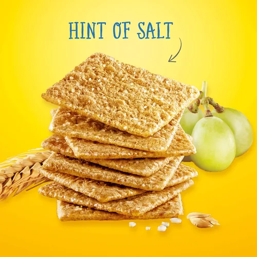 Vista 6 de Wheat Thins Galletas Integrales con un Toque de Sal de Grano Entero de Baja Sodio, 6 Cajas de 9.1 oz Cada Una