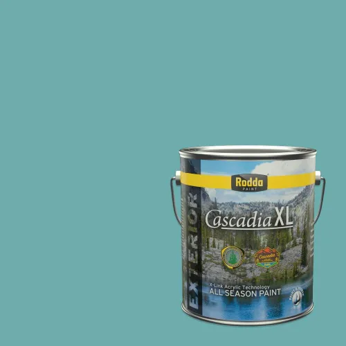 Vista 106 de Rodda Paint CASCADIA XL Pintura e imprimación satinada exterior en uno, cuarto de galón, Aquafir