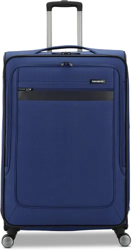Vista 2 de Samsonite Ascella 3.0 Softside - Maleta expandible con ruedas giratorias, Sapphire Blue, Ascella 3.0 Softside - Maleta expandible con ruedas