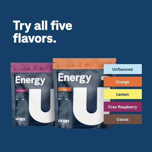 Vista 5 de UCAN Polvo energético, energía de chocolate, keto, sin azúcar, antes y después del entrenamiento para hombres y mujeres, sin OMG, vegano, sin
