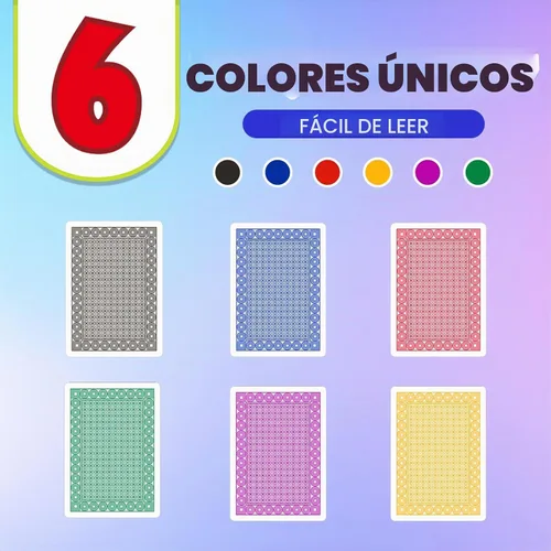 Vista 3 de GSE - Juego de cartas Nertz de 6 cubiertas, naipes estándar a granel, 6