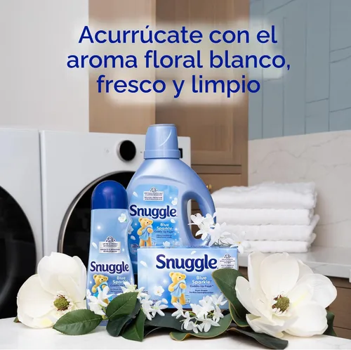 Vista 9 de Snuggle Hojas de secadora suavizantes de tela, brillo azul, 230