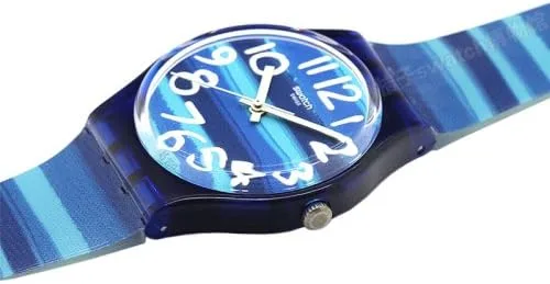Vista 4 de Swatch GN237 Reloj de plástico azul unisex