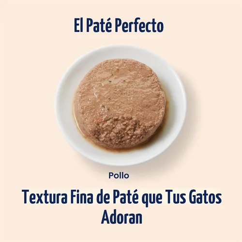 Vista 4 de Solid Gold Comida Húmeda Paté Sabor Festín - Paquete de Muestra de 3 Unidades - Comida enlatada para gatos hecha con pollo real - Sin granos